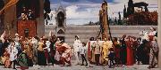 Lord Frederic Leighton Cimabue's Madonna being carried through the Streets of Florence (mk25) oil on canvas
